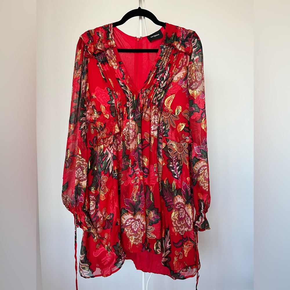 The Kooples Parisian Red Floral Dress